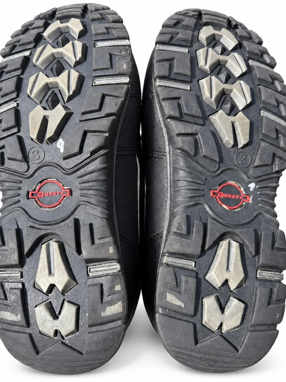 Quest Boys Menace Winter Snow Boots Black Red Youth Size 3